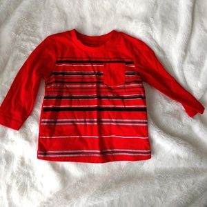 Okie Dokie Long Sleeve Red Shirt
